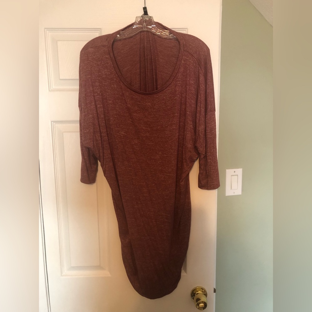 Express rose colored tunic top